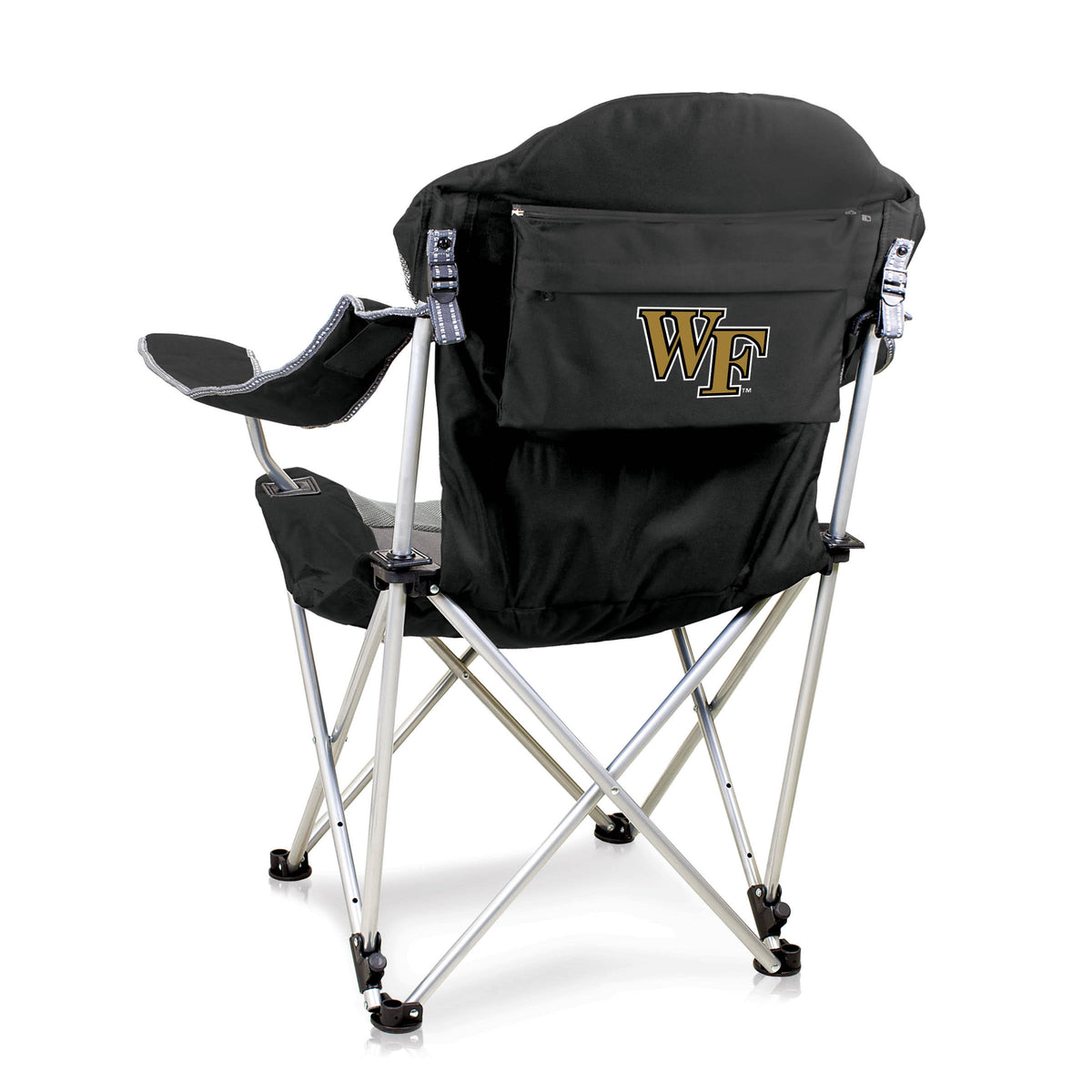 Black Reclining Camp Chair S273034