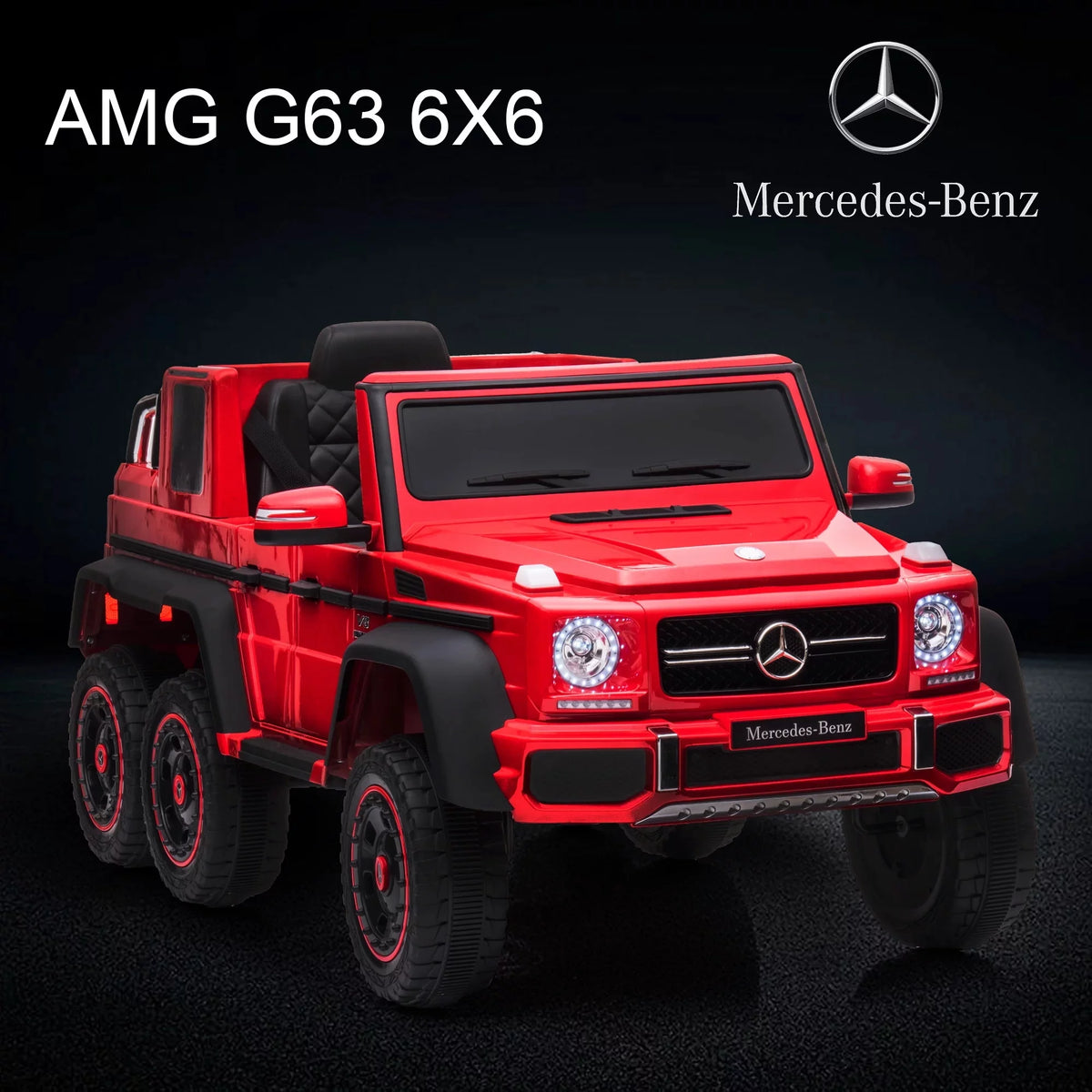 24V Powered Ride On Car with 6 Wheels, Remote Control, MP3 Player, Red C864