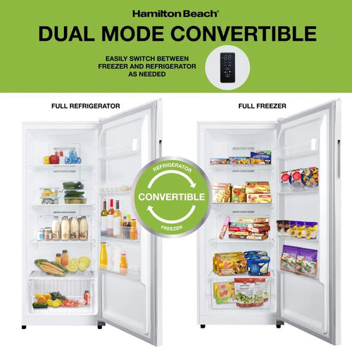 17 Cu. ft. Upright Convertible Freezer and Refrigerator White N53994