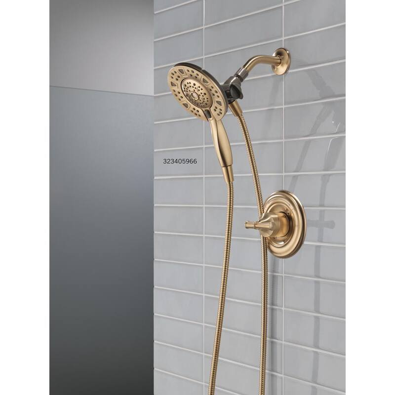 Single-Handle 4-Spray Shower Faucet in Champagne Bronze J2560