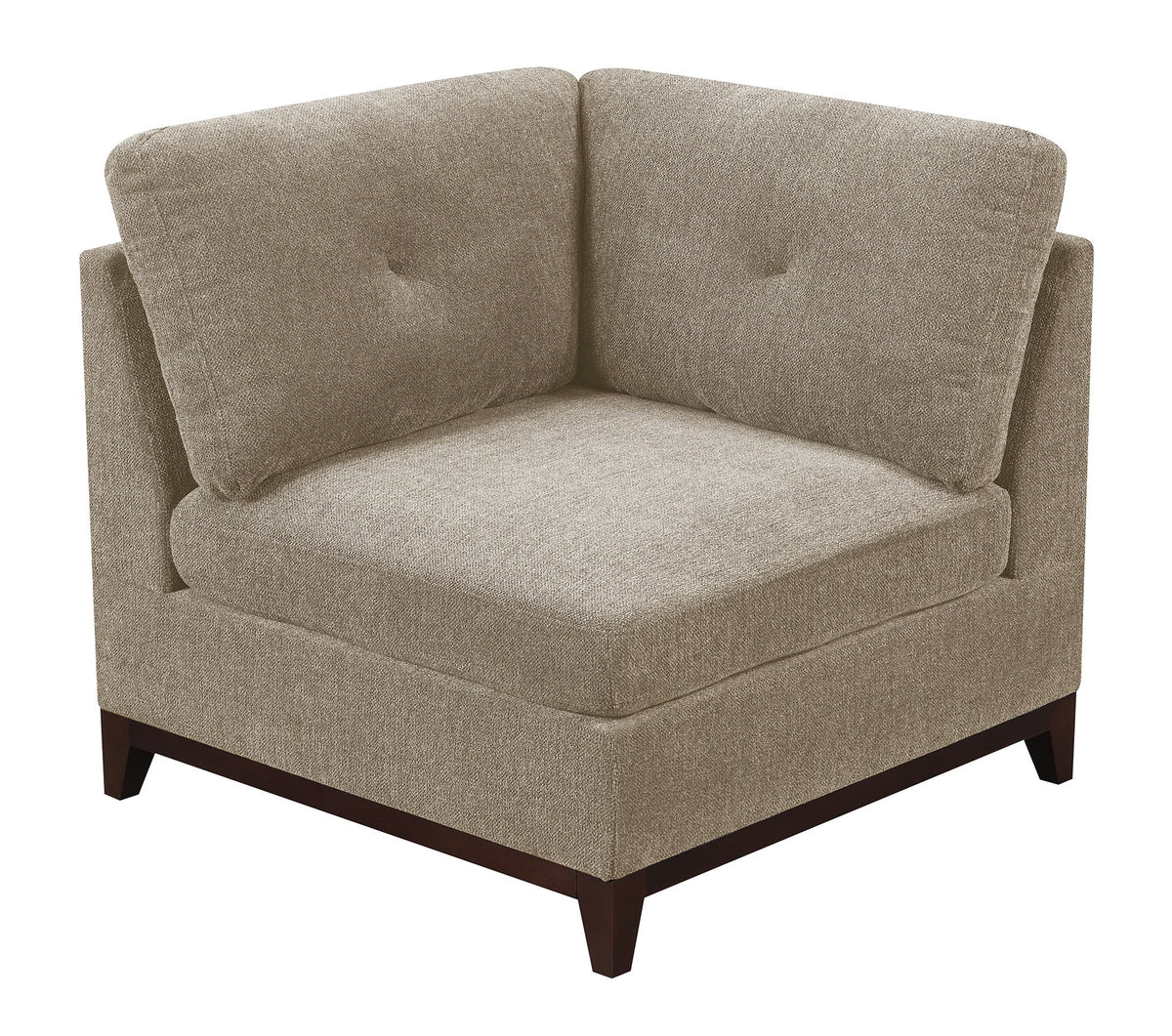 Chenille Camel L-Sectional Sofa Set 6pcs M1488