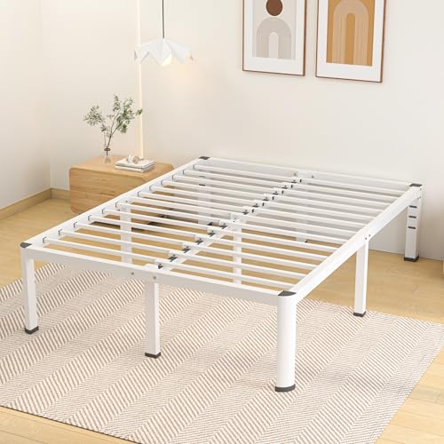 14 Inch Full Metal Platform Bed Frame with Steel Slats O4443