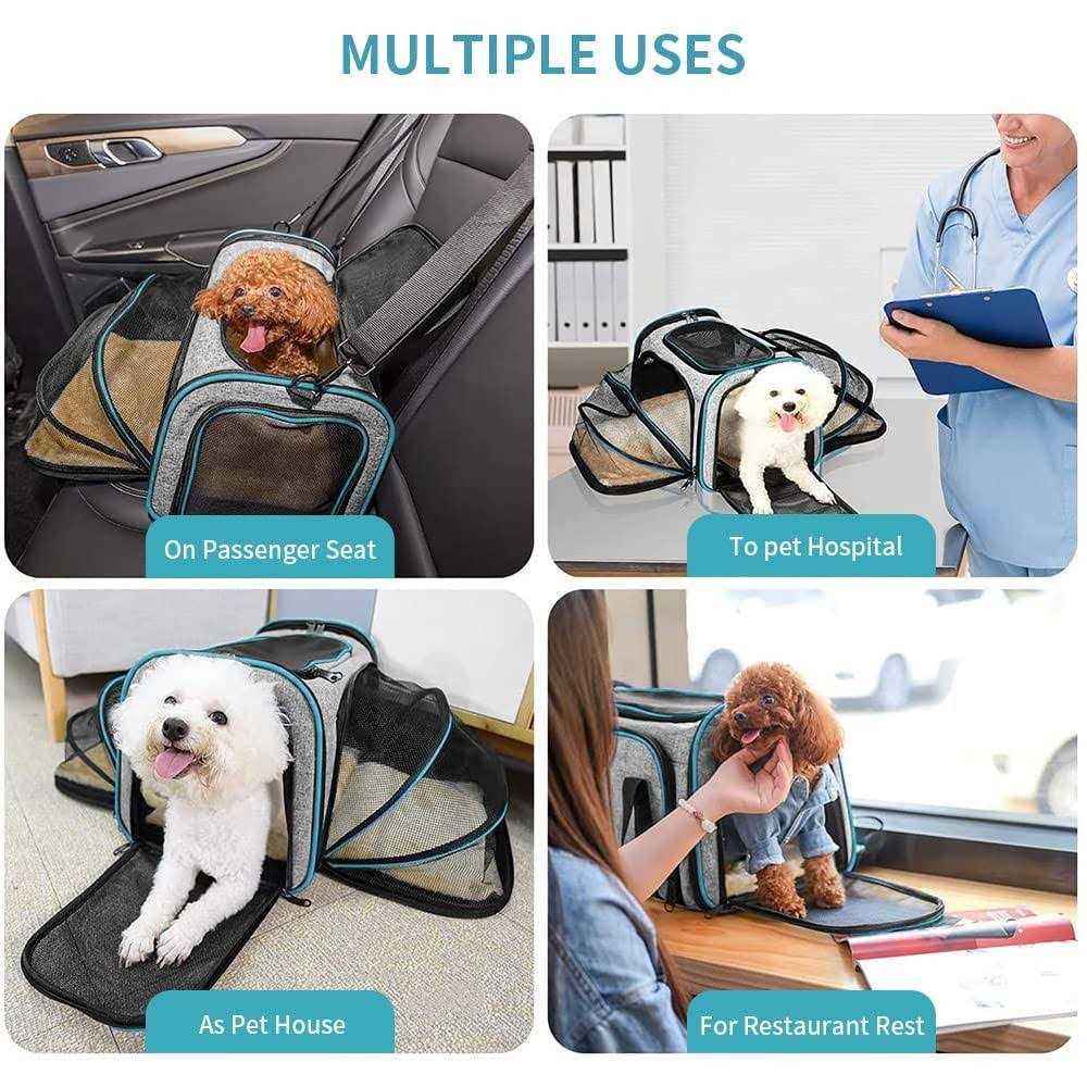 Airline Approved Expandable Foldable Soft-Sided Pet Carrier Q77822