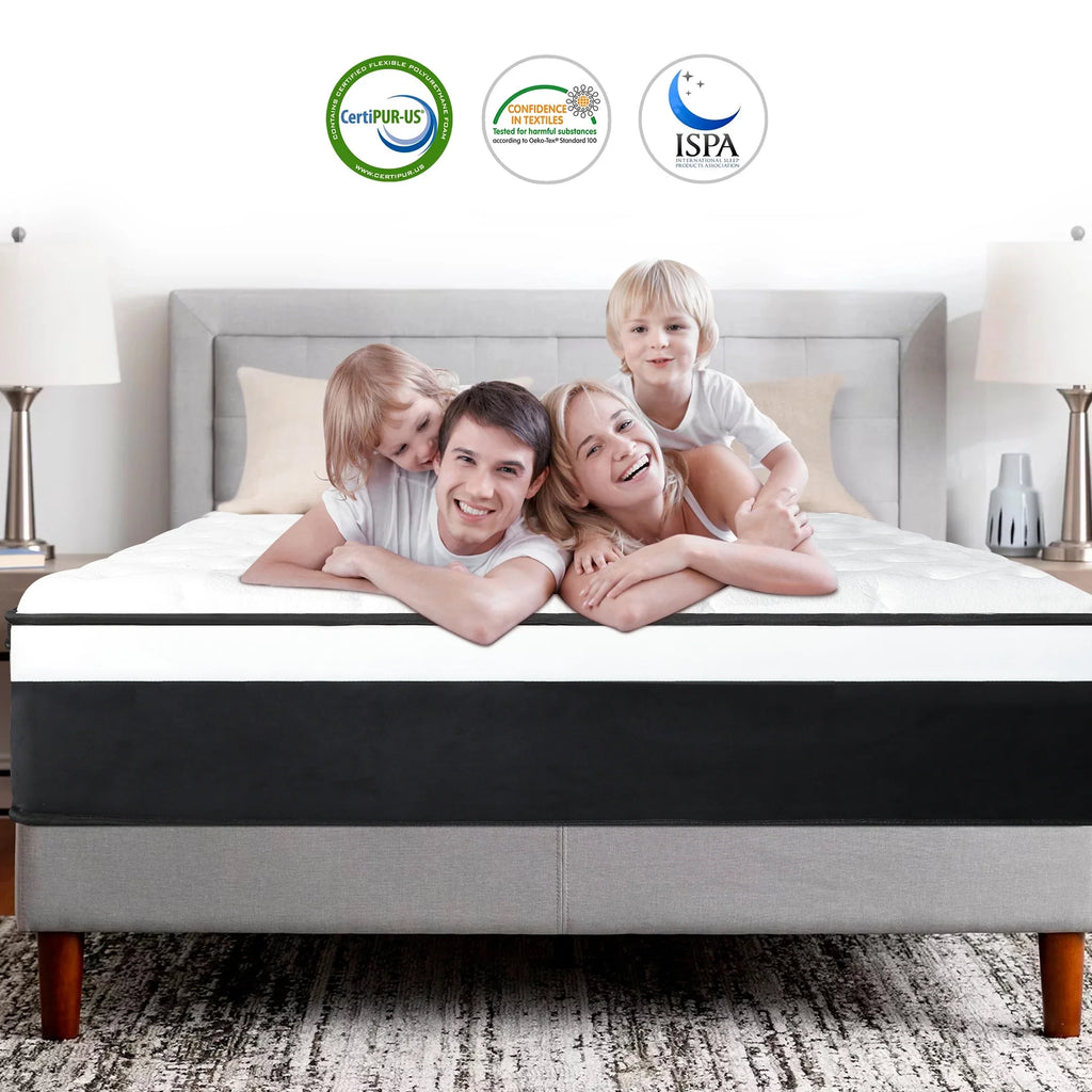 14 inch Gel Memory Foam Pocket Spring Hybrid Mattress K597365