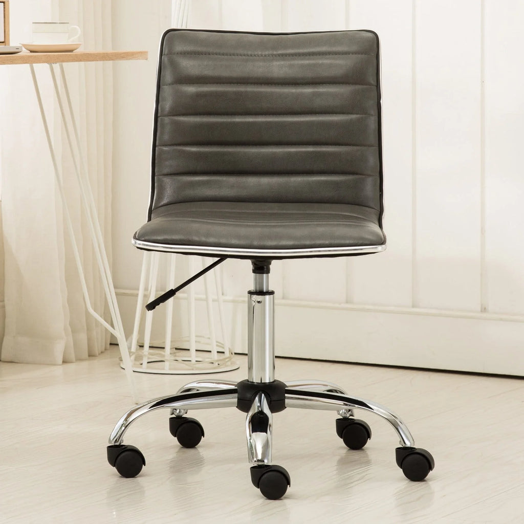 White Adjustable Air Lift Office Chair Z391021