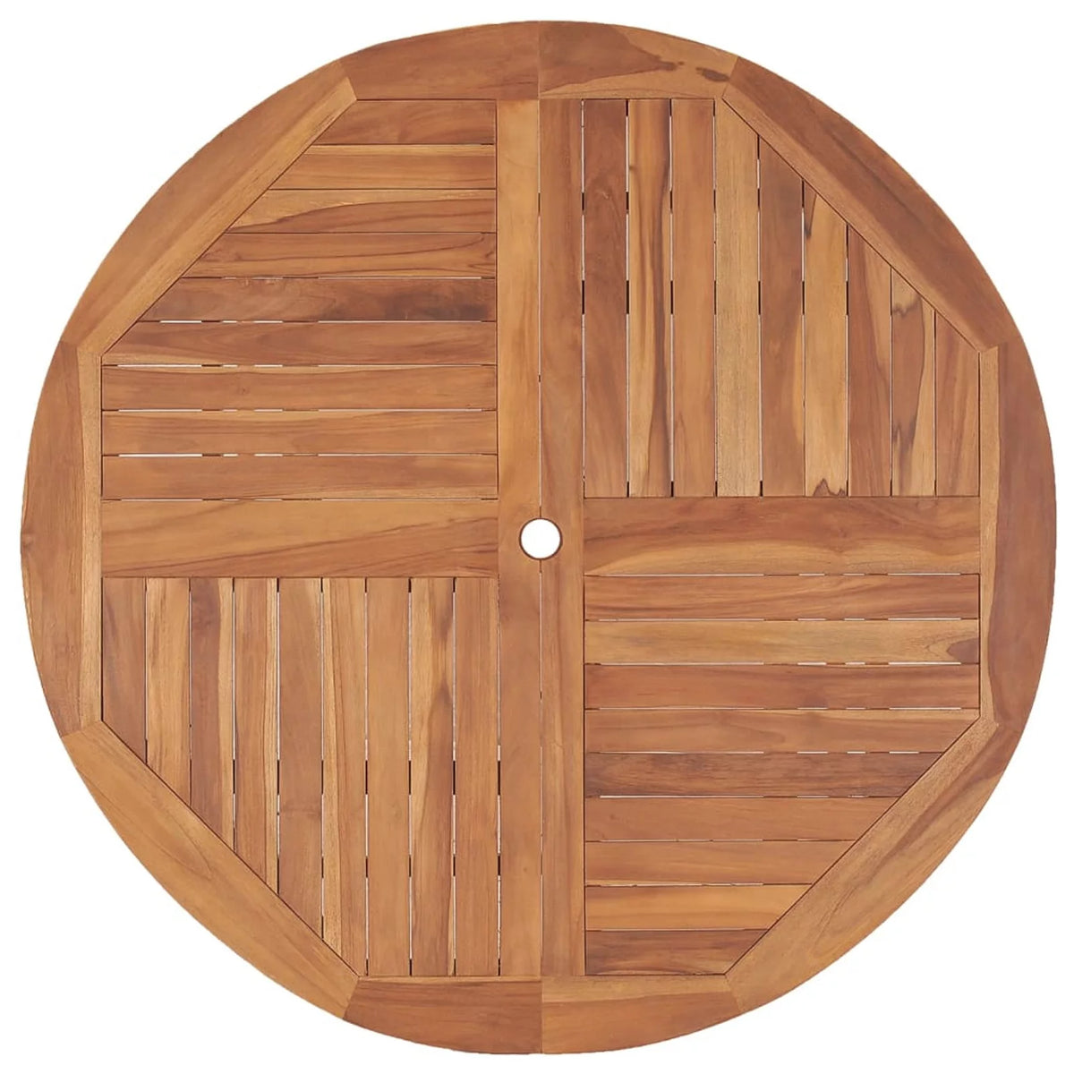 Teak Wood Patio Table with Umbrella Hole U572596