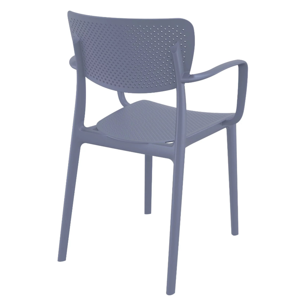 White Outdoor Dining Arm Chair Set of 2 W890328