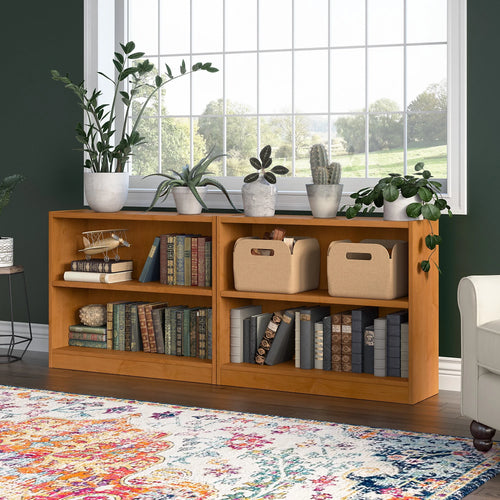 2 Shelf Engineered Wood Bookcase Set of 2 K165047