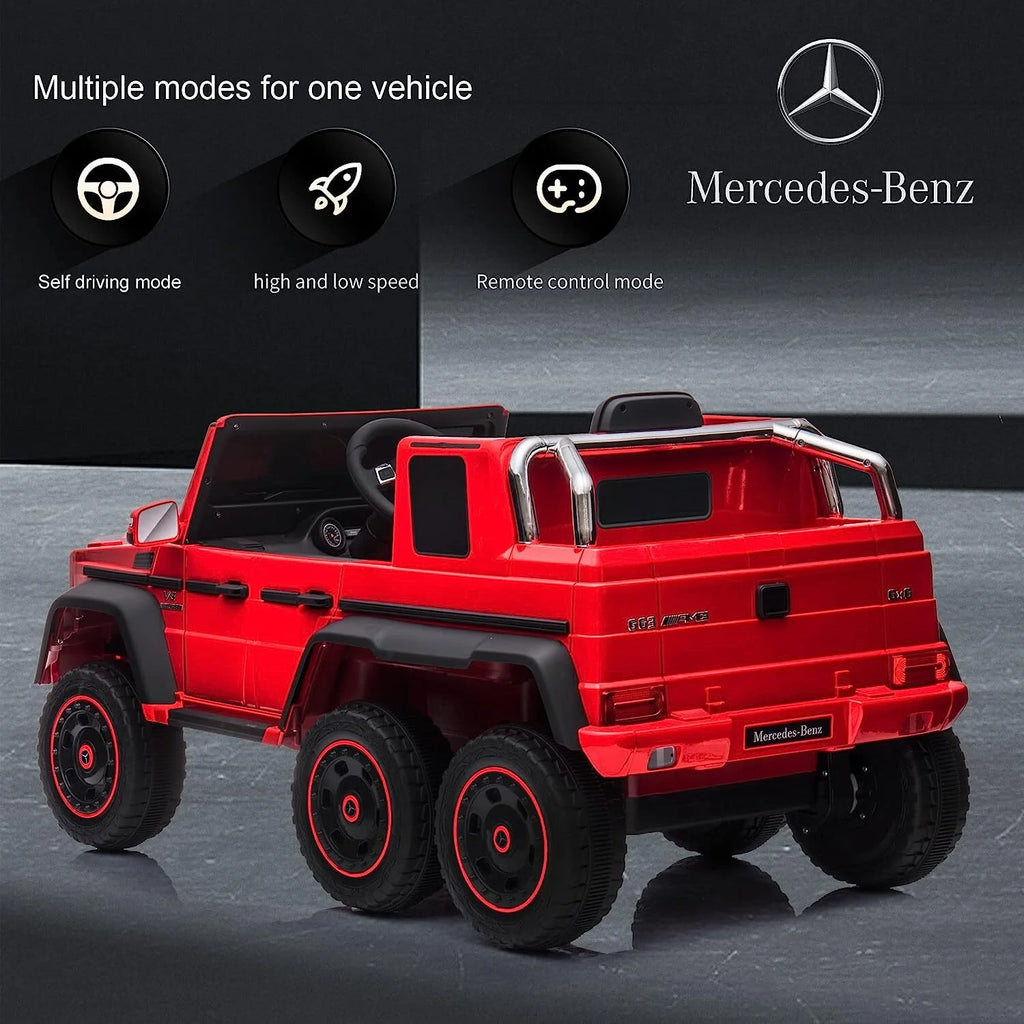 24V Powered Ride On Car with 6 Wheels, Remote Control, MP3 Player, Red C864