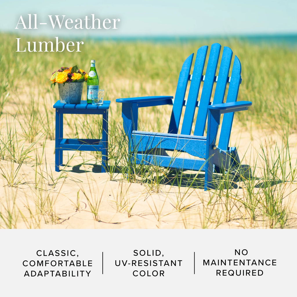 16-Pc Folding Adirondack Chair Set with Ottomans and Side Tables M2967
