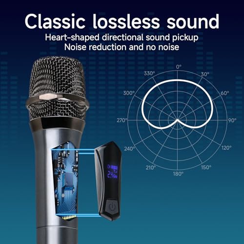 Wireless Karaoke Microphone Rechargeable Handheld D671