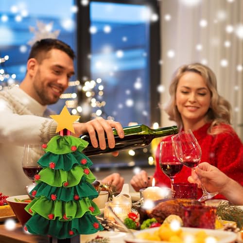 Christmas Tree Wine Bottle Cover Bags V4948