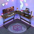 L Shaped Gaming Desk with Large Desktop N356479