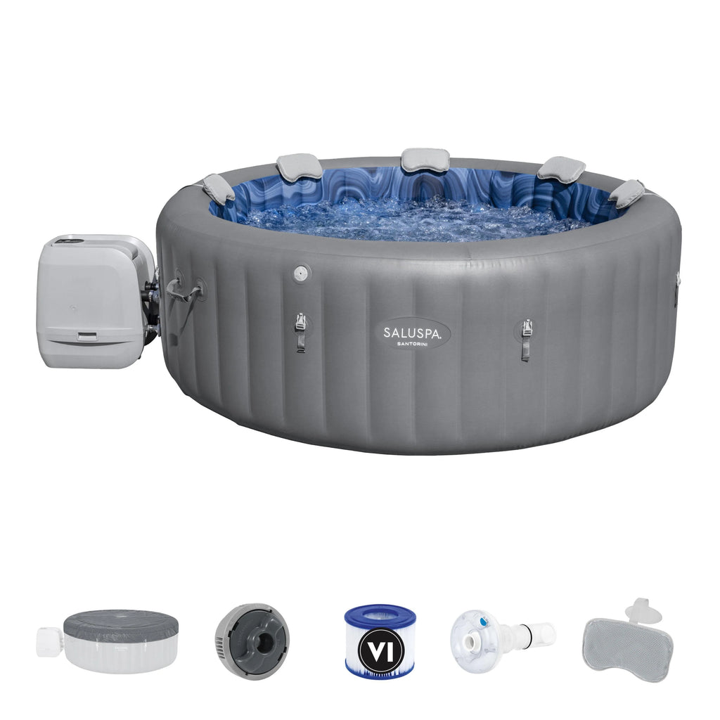 Inflatable Hot Tub with LED Light 5-7 Person H5439