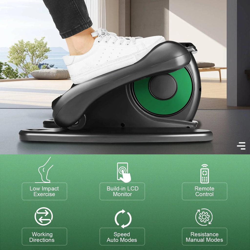 Under Desk Elliptical Pedal Exerciser with Remote & Data Monitor H466302