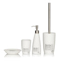 5 Piece White Bathroom Accessory Set I615107