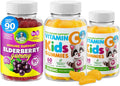Vitamin C and Elderberry Gummies Chewable Vegetarian Dietary Supplement F37920