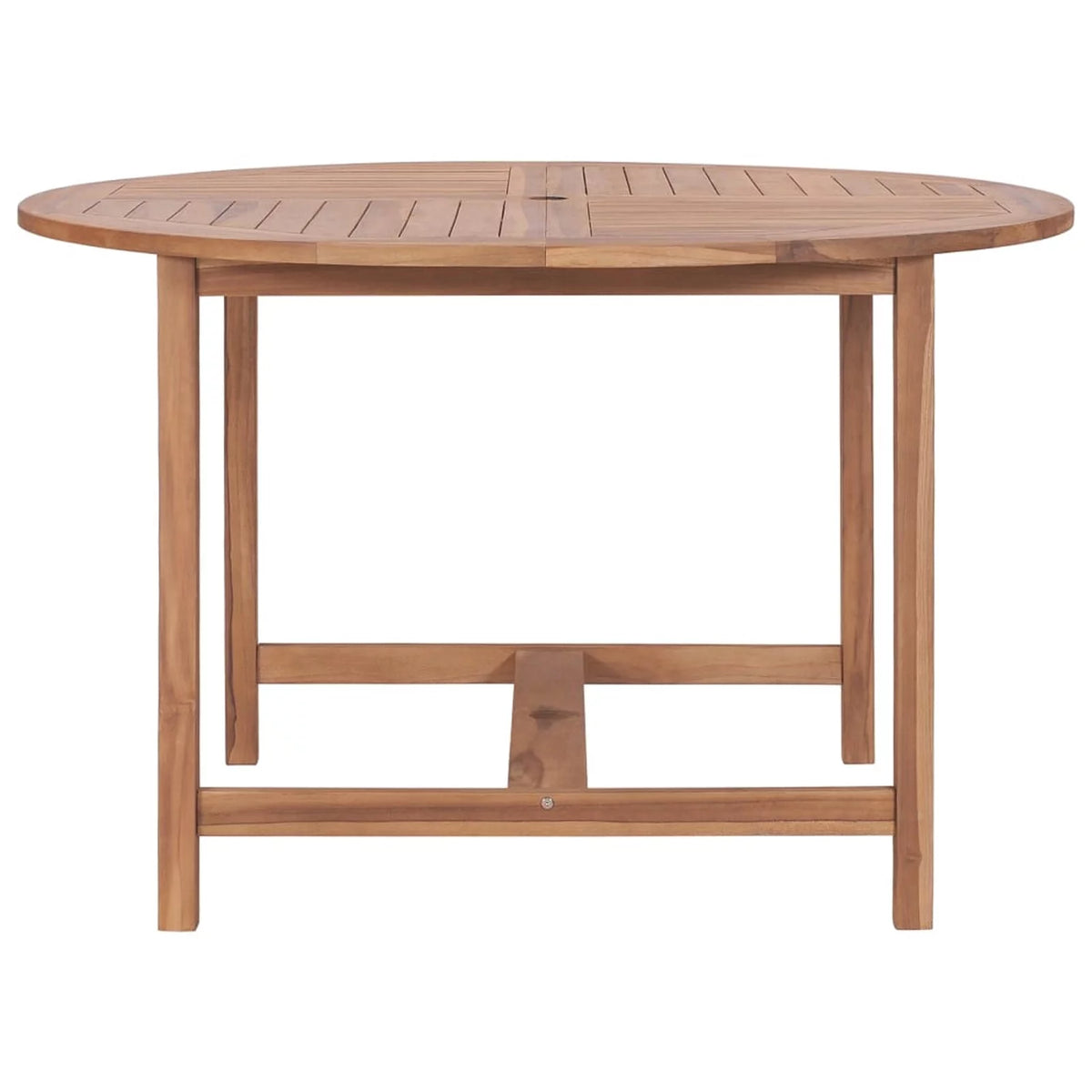 Teak Wood Patio Table with Umbrella Hole U572596