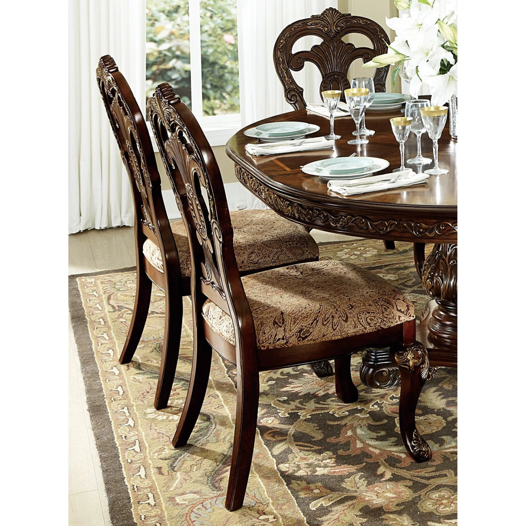 2pc Fabric Upholstered Side Chairs R1248