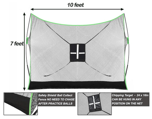10 x 7ft Golf Net and Practice Mat D221752