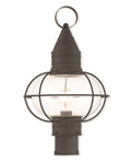 Black 1 Light Outdoor Post Lantern G4134