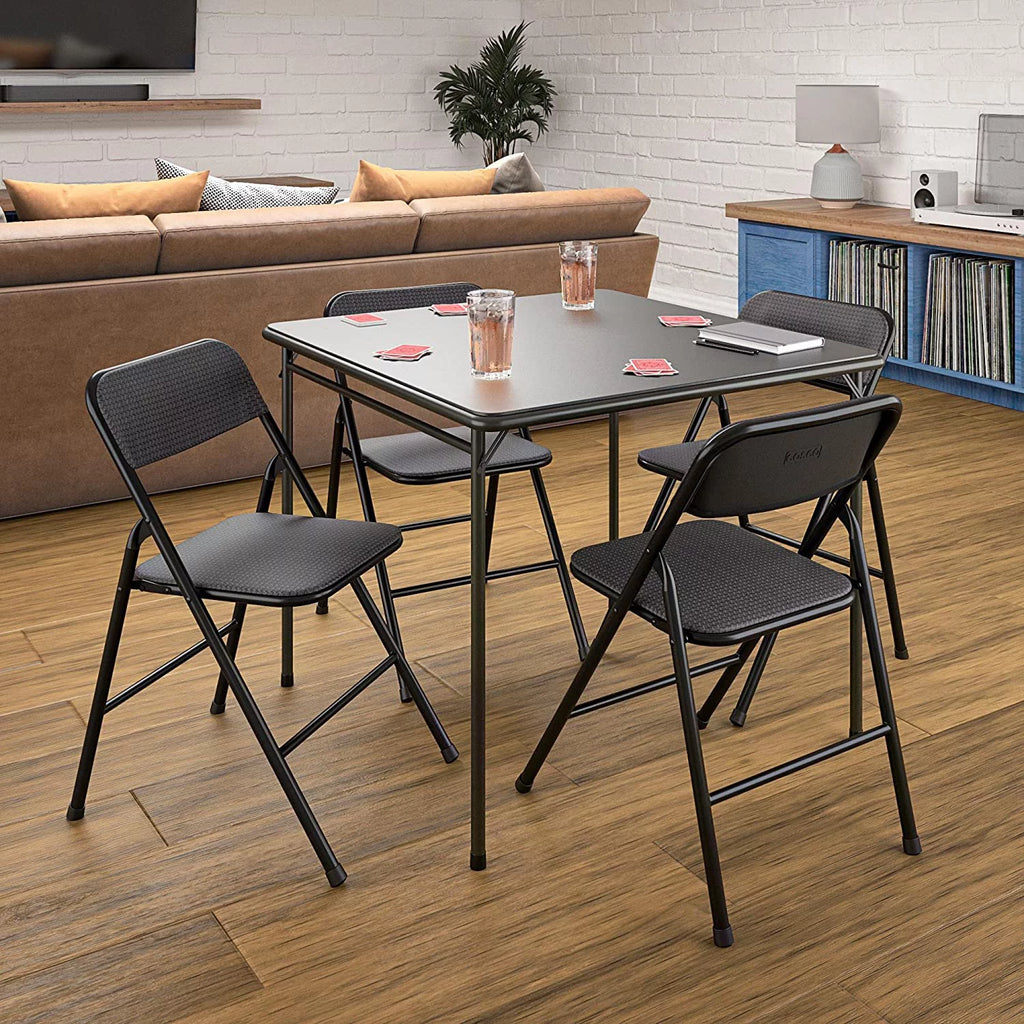 5-Piece Black Table & Chair Dining Set D4944